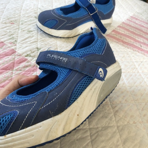 Vintage blue purenrg athletics runners with Breathable Mesh and Slip-On Design- - Picture 6 of 8